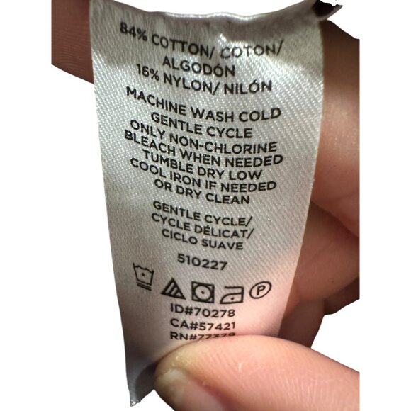 ๐ 2/$20 ๐ Dark Purple Ann Taylor Waffle Pattern Long Sleeve Sweater sz L - Picture 3 of 4